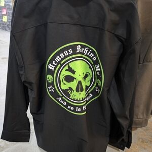 Black Casual Button Down Shirt